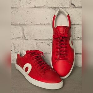 Oliver Cabell Distressed Red Low 1 Sneakers Made in Italy Size 43